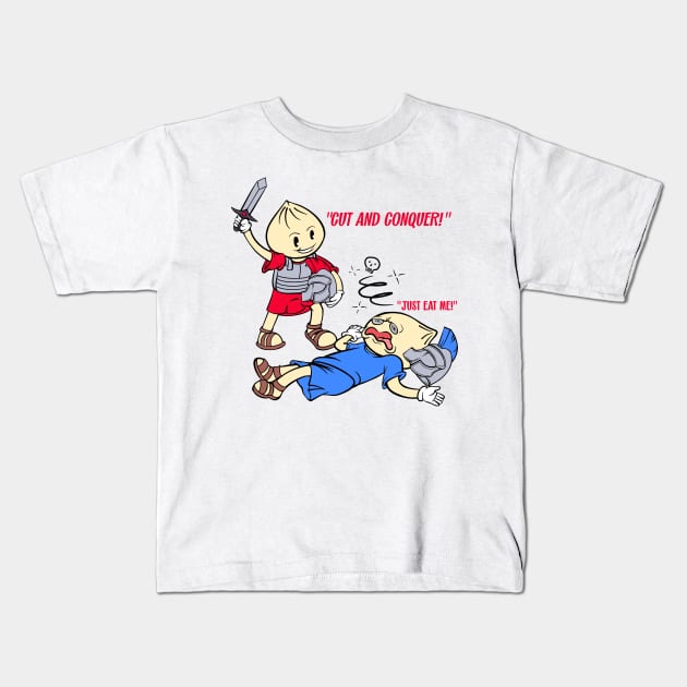 Dumpling Wars Kids T-Shirt by Prog Art N